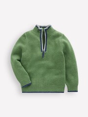 Boden Green Heritage Half-Zip Jumper - Image 4 of 6