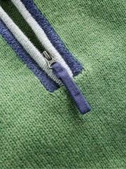Boden Green Heritage Half-Zip Jumper - Image 6 of 6