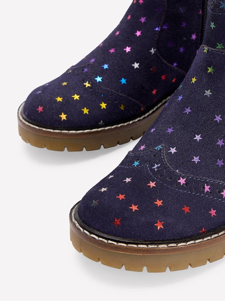 Boden Blue Leather Chelsea Boots - Image 3 of 3