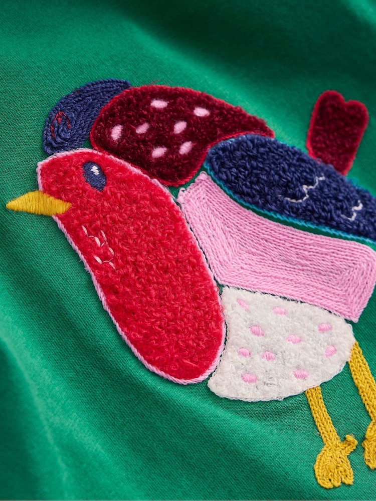 Boden Green Long Sleeve Boucle T-Shirt - Image 3 of 3 Boden Green Long Sleeve Boucle T-Shirt - Image 3 of 3