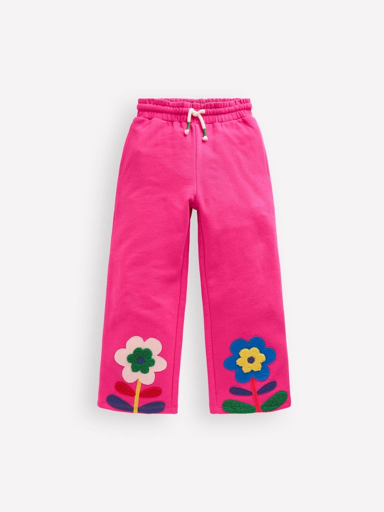Boden Pink Bobbie Appliqué Joggers - Image 1 of 3