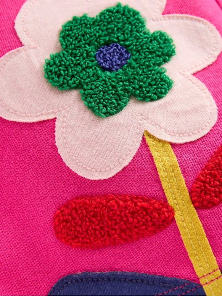 Boden Pink Bobbie Appliqué Joggers - Image 3 of 3