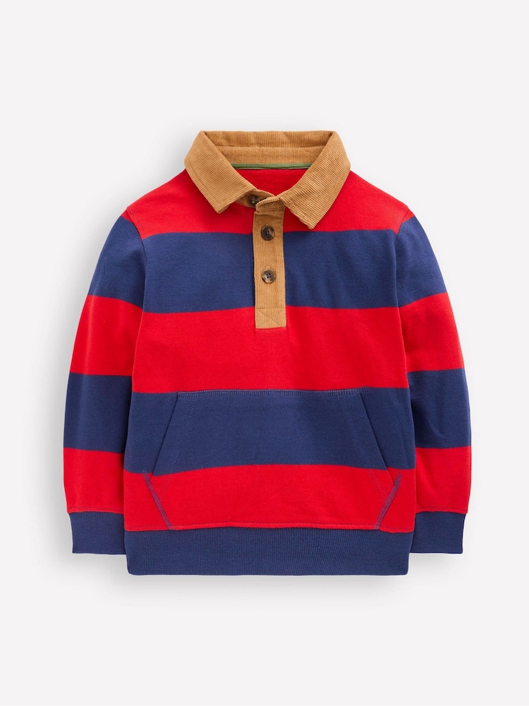 Boden White Collared Sweatshirt - Image 1 of 3