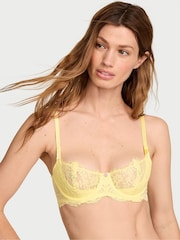 Victoria's Secret Lemonade Yellow Unlined Balcony Lace Bra - Image 1 of 2