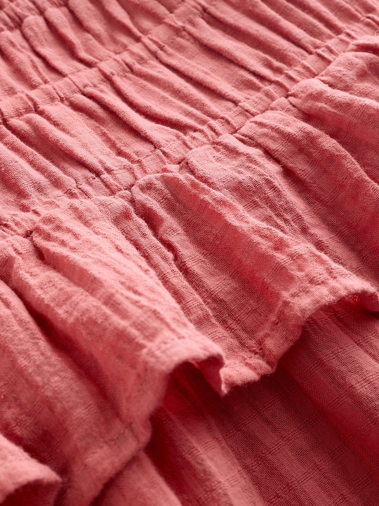 Rose Pink Flutter Sleeve Square Neck Dress - Image 2 of 4