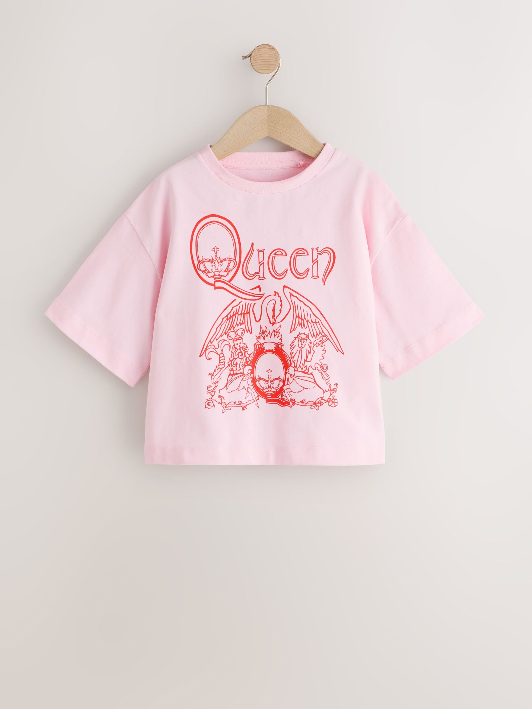 Buy Pink Queen Oversized Boxy T-Shirt (3-16yrs) from Next USA