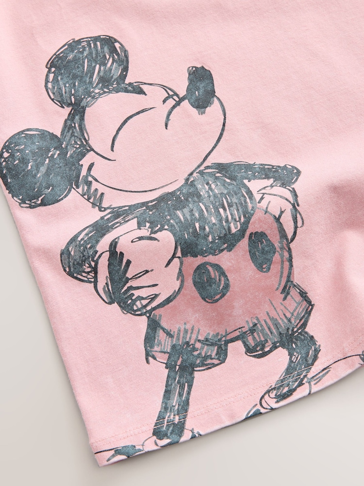 ורוד - Mickey Mouse Oversized License Graphic T-Shirt (3-16yrs) - תמונה 5 מתוך 5