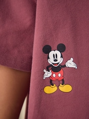 Burgundy Mickey Mouse Oversized License Graphic T-Shirt (3-16yrs) - Image 3 of 5