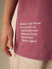 Burgundy Mickey Mouse Oversized License Graphic T-Shirt (3-16yrs) - Image 5 of 5