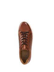 Dune London Brown Tj Woven Lace-Up Trainers - Image 4 of 5