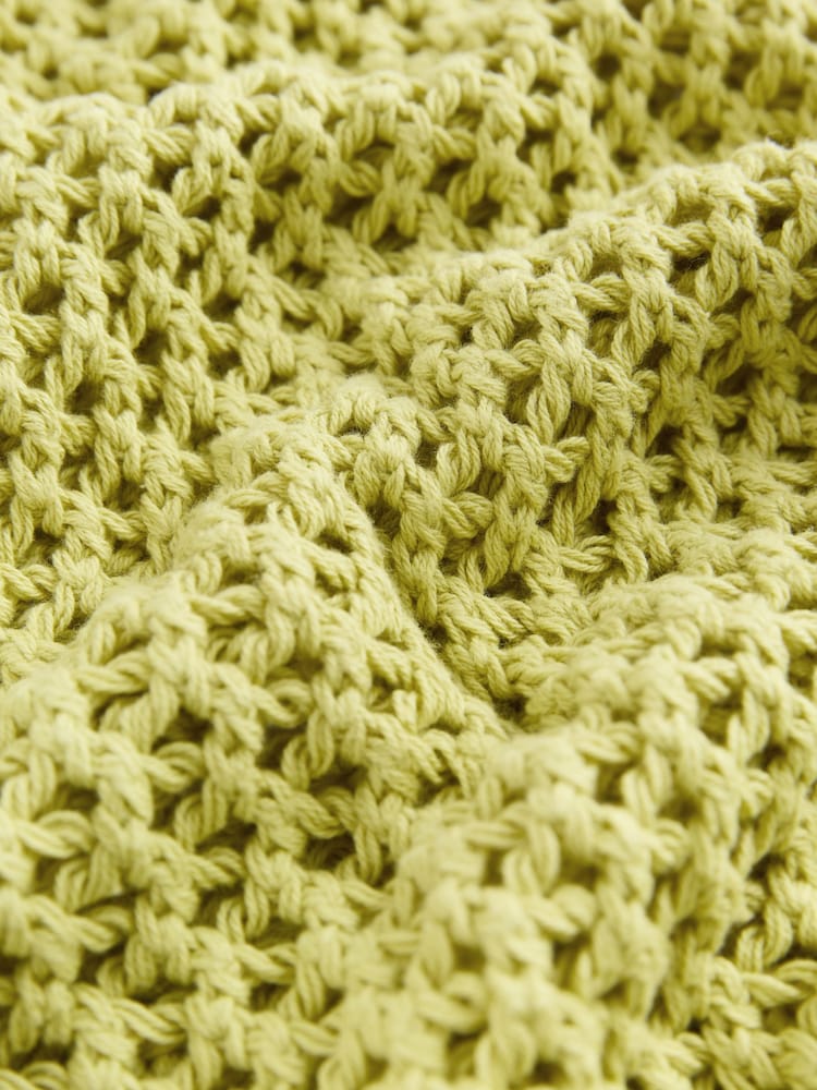 Limetkově zelené - Síťované háčkované volnější tričko ze 100% bavlny - Obrázek 2 z 3