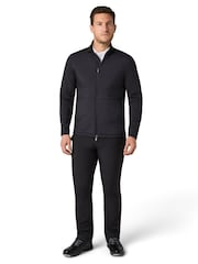 Callaway Apparel Emea Full Zip Mixed Media Black Jacket - Image 1 of 4