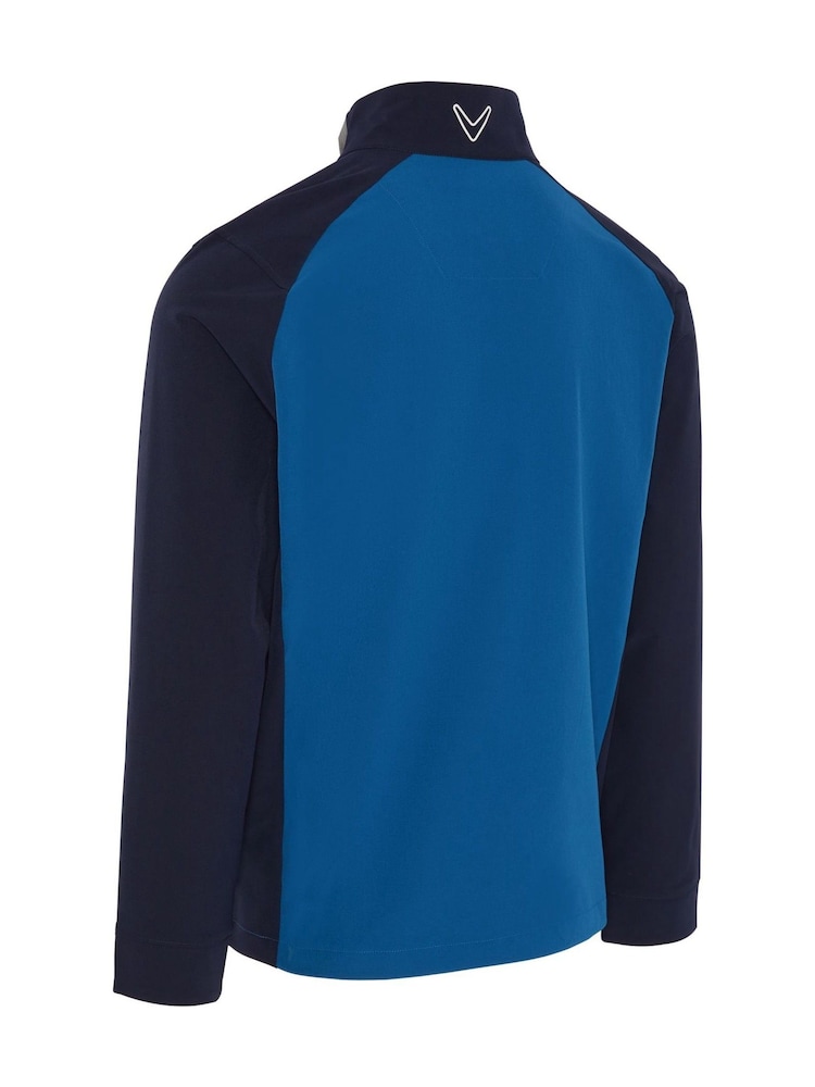 Callaway Apparel Blue Emea Full Zip 1/2 Zip Wind Jacket - Image 4 of 4 Callaway Apparel Blue Emea Full Zip 1/2 Zip Wind Jacket - Image 4 of 4