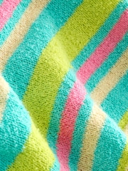 Multi Stripe Knitted Short Sleeve Towelling T-Shirt - Image 8 of 8