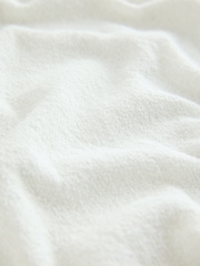 White Knitted Short Sleeve Towelling T-Shirt - Image 6 of 7