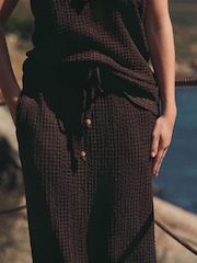 Chocolate Brown Jersey Column Skirt - Image 4 of 7