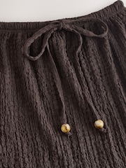 Chocolate Brown Jersey Column Skirt - Image 6 of 7