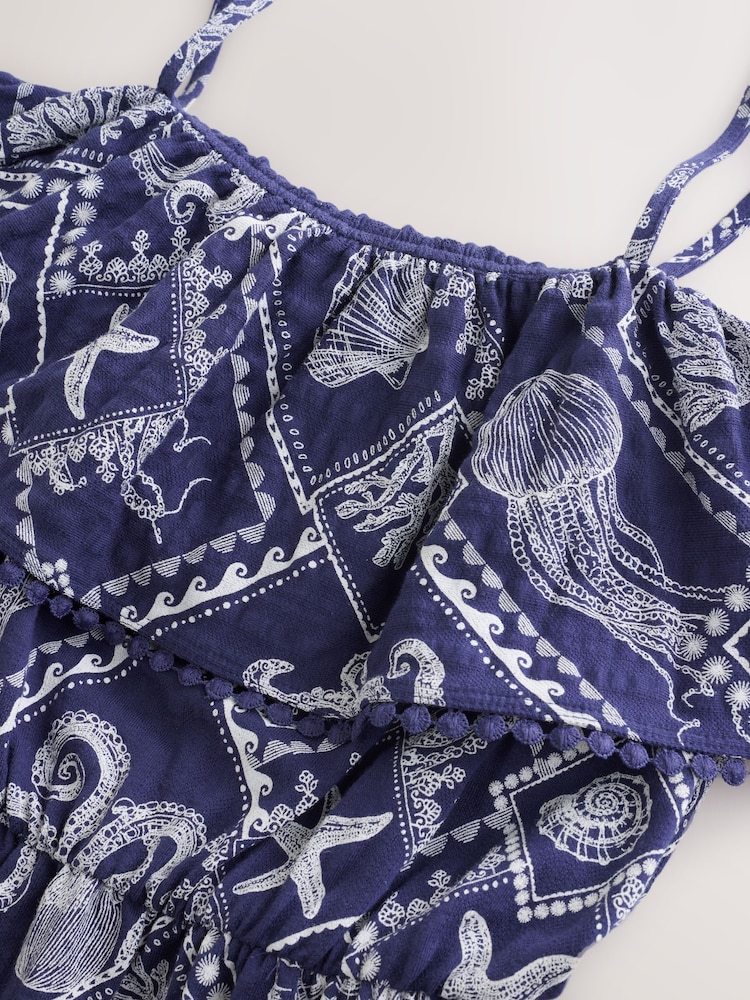 Navy/Blue Jersey Skort Dress - Image 2 of 3