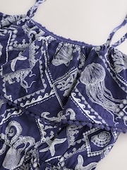 Navy/Asul - Damit na Jersey Skort - Larawan 7 ng 8