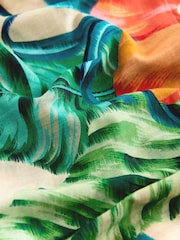 Red Tropical Beach Cover-Up Shirt - Image 2 of 3