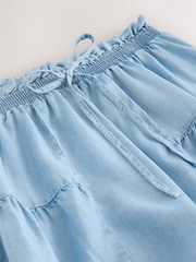 Jeansblau - Tencel Shorts - Bild 3 von 3
