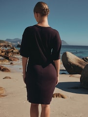 Brown Tie Waist Mini T-Shirt Dress - Image 2 of 6