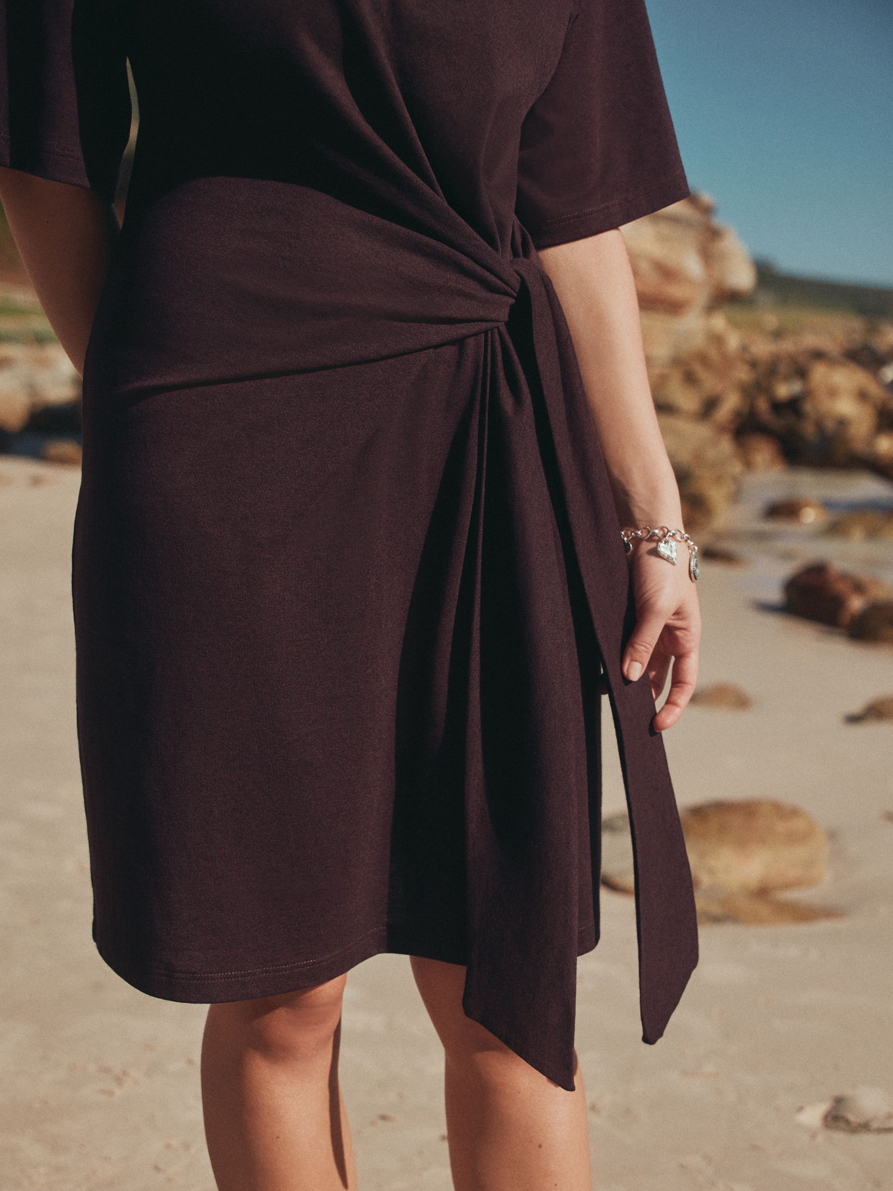 brown tie waist dress Buy Mini T-Shirt from Next USA the Soleia Dress embodies