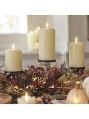 Lights4fun 70cm Autumn Winter Trio Candle Holder - Image 3 of 4