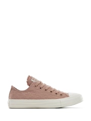Converse Pink Chuck Taylor Crochet Florals Low Trainers - Image 1 of 1