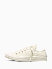 Converse Cream Chuck Taylor Crochet Florals Low Trainers - Image 5 of 7