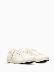 Converse Cream Chuck Taylor Crochet Florals Low Trainers - Image 6 of 7