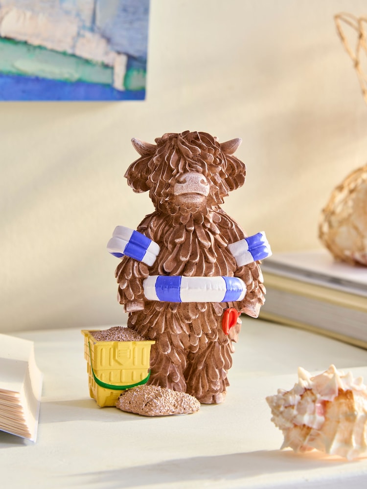 Hamish The Altoland Cow Beach Ornament - Imagen 1 de 3
