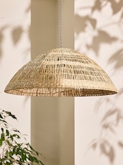 Dibor Natural Fauna Seagrass Dome Easy Fit Ceiling Shade - Image 1 of 5