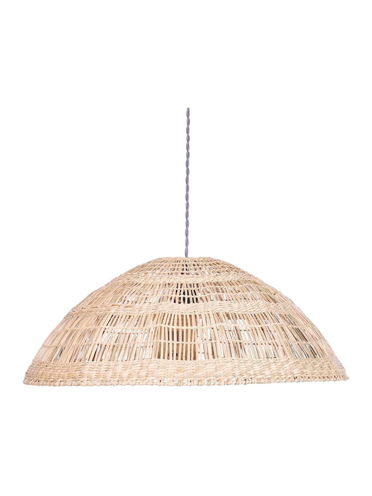 Dibor Natural Fauna Seagrass Dome Easy Fit Ceiling Shade - Image 2 of 5