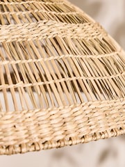 Dibor Natural Fauna Seagrass Dome Easy Fit Ceiling Shade - Image 5 of 5