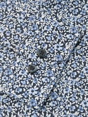 Brook Taverner Blue Ditsy Floral Cotton Shirt - Image 5 of 5