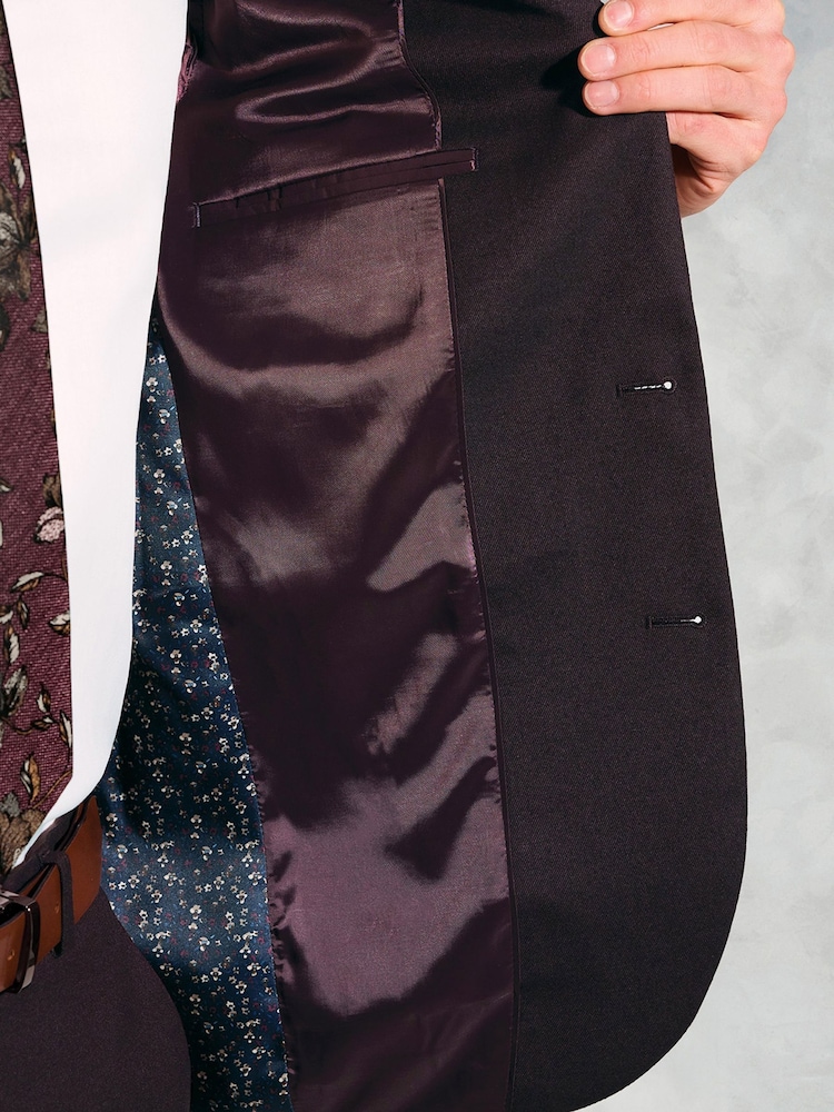 أحمر - Brook Taverner Flannel Suit Jacket - صورة 7 من 7