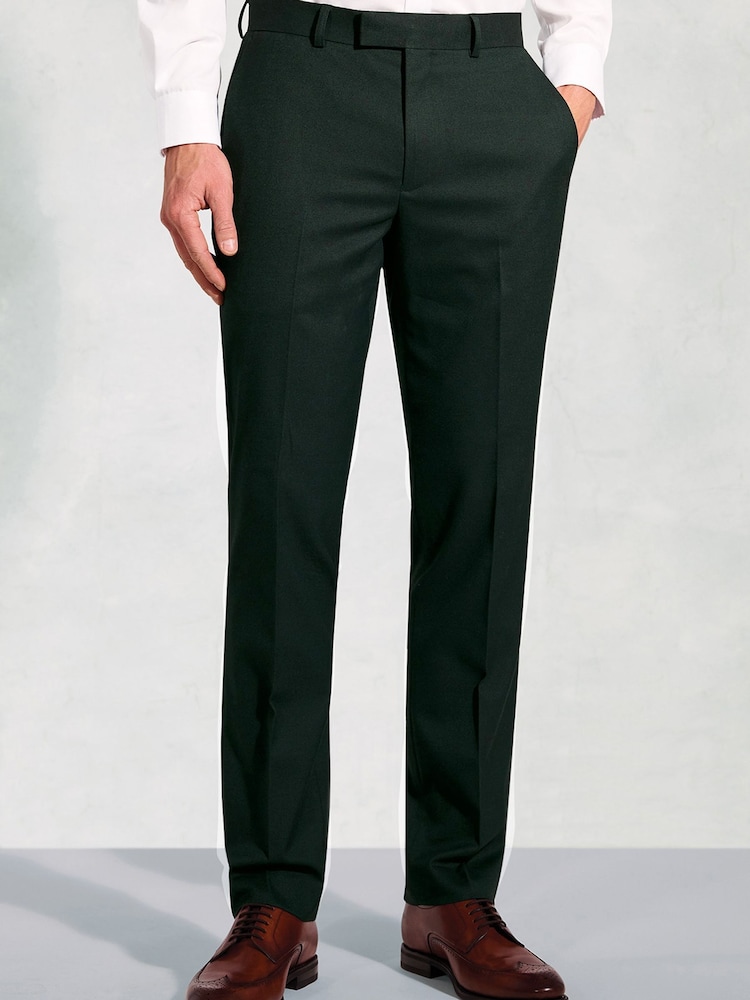 Brook Taverner Green Flannel Suit Trousers - Image 1 of 2 Brook Taverner Green Flannel Suit Trousers - Image 1 of 2