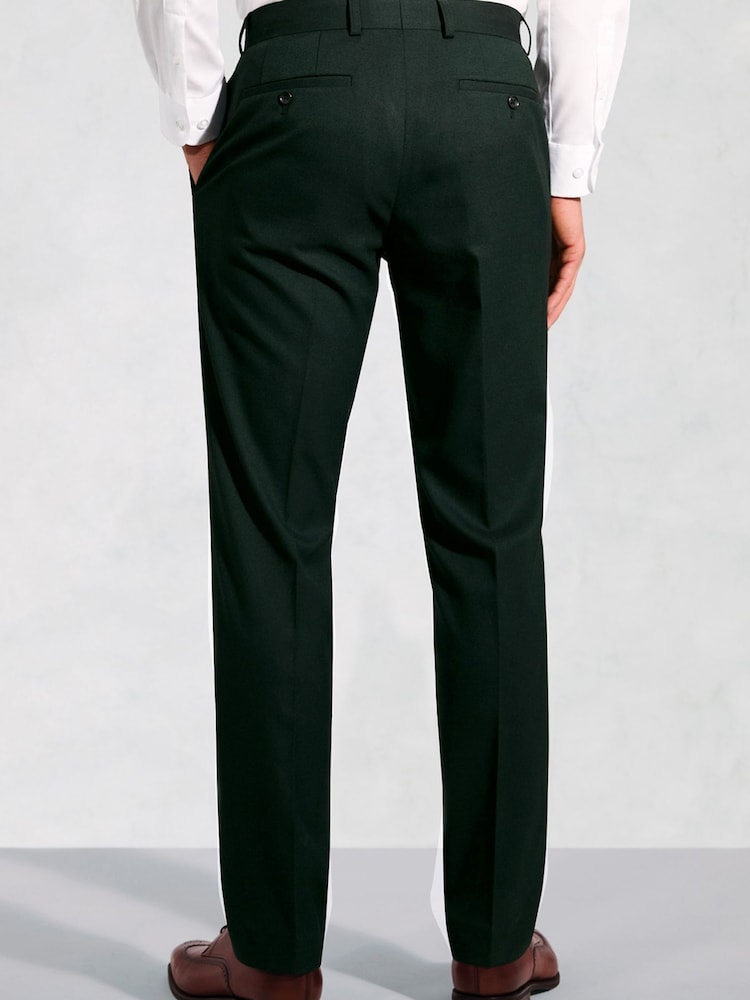 Brook Taverner Green Flannel Suit Trousers - Image 2 of 2 Brook Taverner Green Flannel Suit Trousers - Image 2 of 2