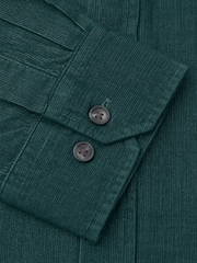 Brook Taverner Green Needlecord Cotton Shirt - Image 5 of 5