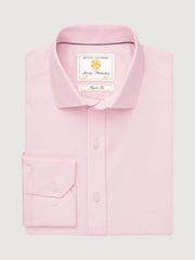 Brook Taverner Pink Royal Oxford Single Cuff Cotton Shirt - Image 3 of 5