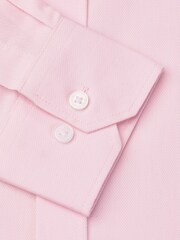 Brook Taverner Pink Royal Oxford Single Cuff Cotton Shirt - Image 5 of 5