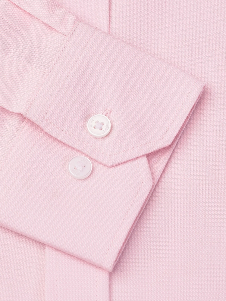 Brook Taverner Pink Royal Oxford Single Cuff Cotton Shirt - Image 5 of 5 Brook Taverner Pink Royal Oxford Single Cuff Cotton Shirt - Image 5 of 5