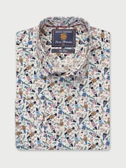 Brook Taverner Natural Nutcracker Print Cotton Shirt - Image 3 of 5