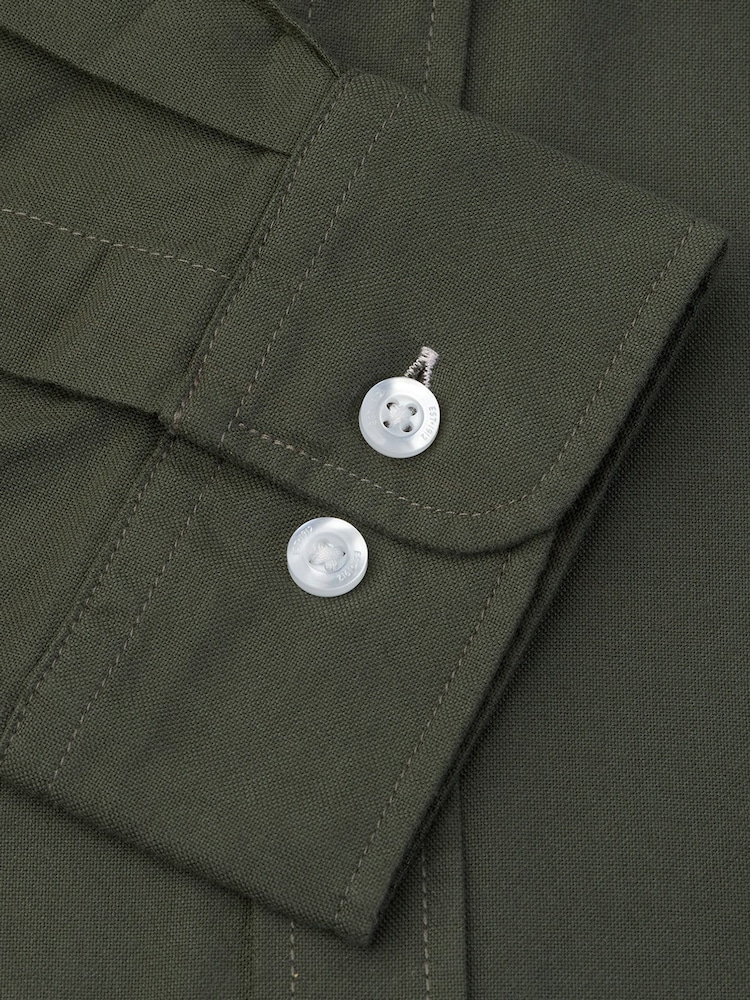 Brook Taverner Green Oxford Cotton Shirt - Image 6 of 6 Brook Taverner Green Oxford Cotton Shirt - Image 6 of 6