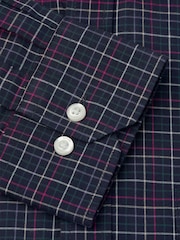 Brook Taverner Blue Small Tattersall Check Cotton Shirt - Image 5 of 5