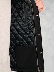 Brook Taverner Black Melton Gilet with Quilted Lining - Image 4 of 4