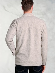 Brook Taverner Natural Textured Twill Overshirt - Image 3 of 3