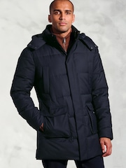 Brook Taverner Blue Water Repellent Padded Parka - Image 1 of 4