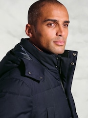 Brook Taverner Blue Water Repellent Padded Parka - Image 2 of 4